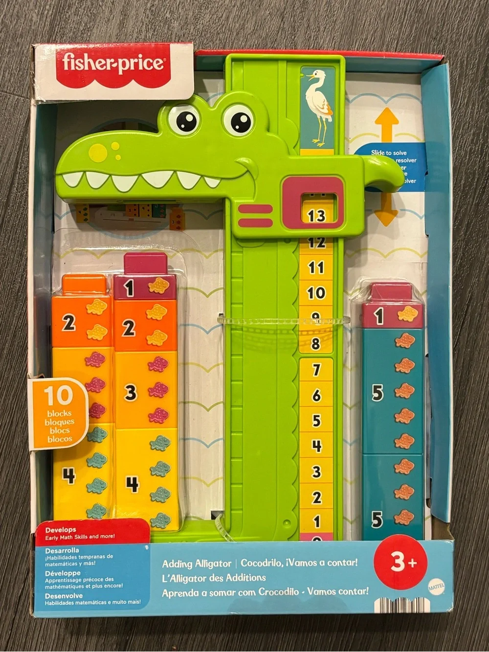 Fisher-Price Adding Alligator Counting & Math Learning Toy | Preschool STEM toy